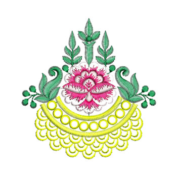 Multi Butta Saree Embroidery Design