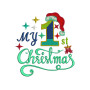 My First Christmas Embroidery Design