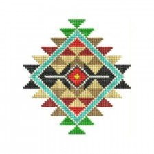 Small Native American Cushion Embroidery Design Small Native American Cushion Embroidery Design