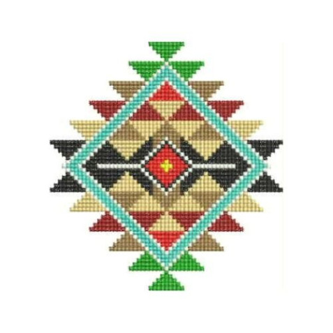 Small Native American Cushion Embroidery Design
