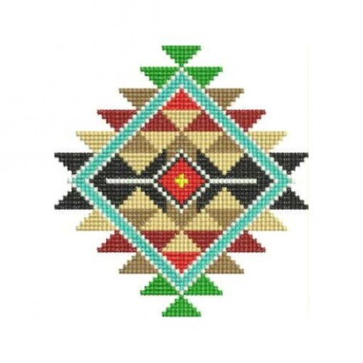 Small Native American Cushion Embroidery Design Small Native American Cushion Embroidery Design