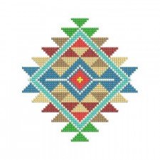 Native American Rainbow Sunburst Embroidery Design Native American Rainbow Sunburst Embroidery Design