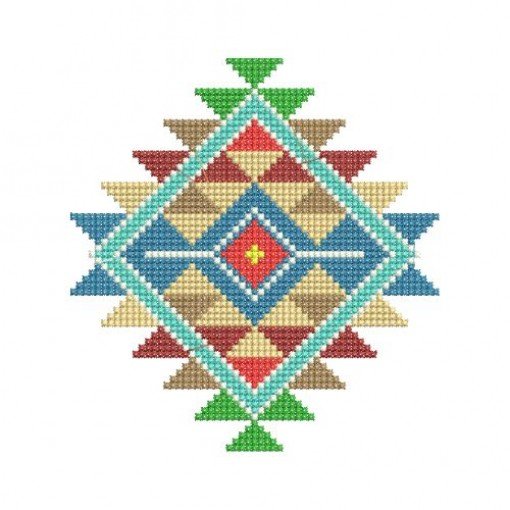 Native American Rainbow Sunburst Embroidery Design Native American Rainbow Sunburst Embroidery Design