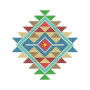 Native American Rainbow Sunburst Embroidery Design