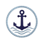 Nautical Anchor Rope Frame Embroidery Design