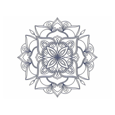 Neon Mandala Embroidery