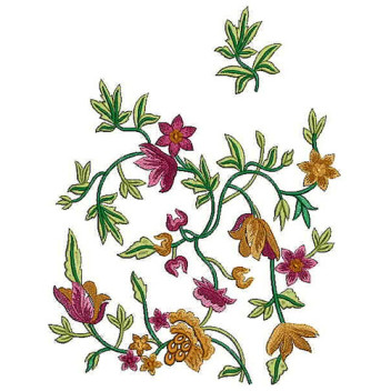 Nigerian Style T-Shirt Applique Embroidery Design 24832