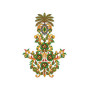 Opulent Mughal Symmetrical Panel Embroidery Design