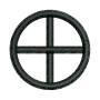 Paganism Sun Cross Sign Embroidery