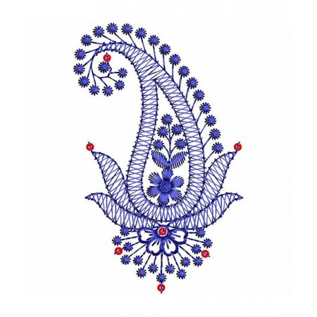 Paisley Motif Embroidery Design