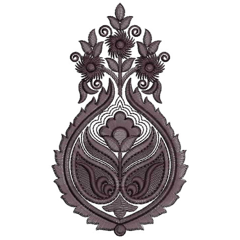 Paisley Applique Embroidery Design 25411