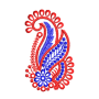 Paisley Floral Motif Embroidery Design
