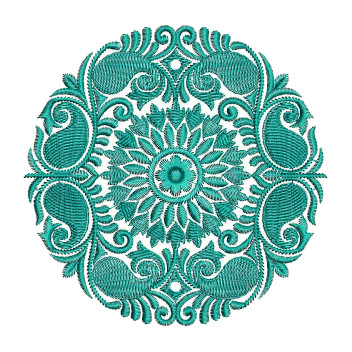 Paisley Machine Embroidery Design