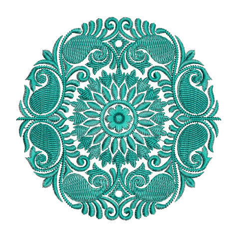Paisley Machine Embroidery Design