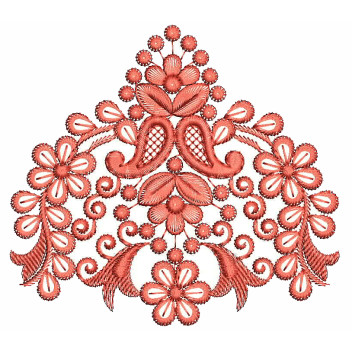 Paisley Style Butta Embroidery Design 25681