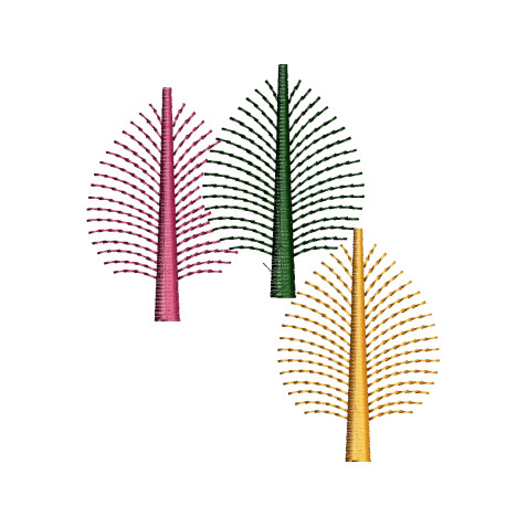 Palm Leaves Embroidery