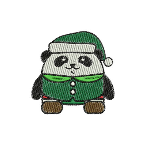 Panda Embroidery For Baby