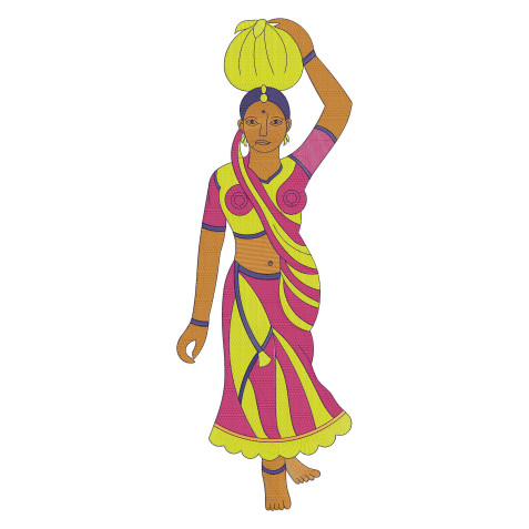 Panihari Embroidery Design For Blouse