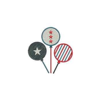 Patriotic Embroidery Design