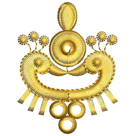 Peacock Applique Embroidery Design 24809