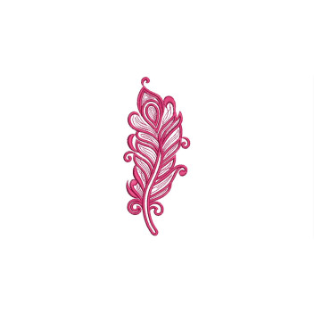 Peacock Feather Embroidery Design