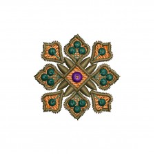 Persian Paisley - Delicate Floral Butta Embroidery Design