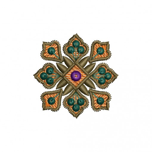 Persian Paisley - Delicate Floral Butta Embroidery Design