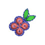 Petite Bloom - Vibrant Indian Floral Embroidery Design