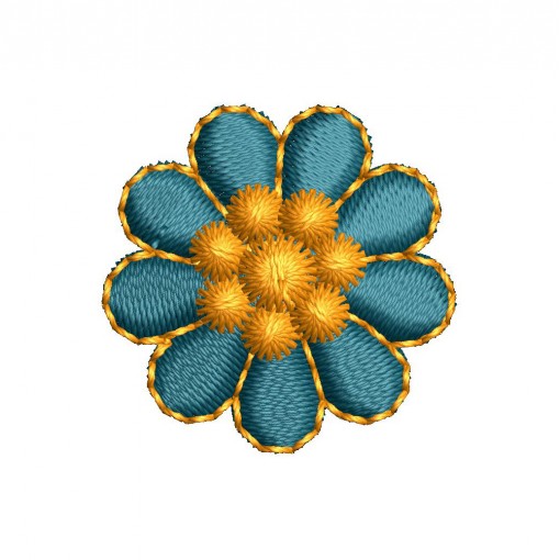 Petite Crochet - Charming Floral Applique Embroidery Design