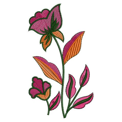 Pillow Embroidery Rose Design