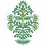 Poinsettia Flower Applique Design 24867