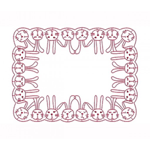 Rabbit Machine Embroidery Design
