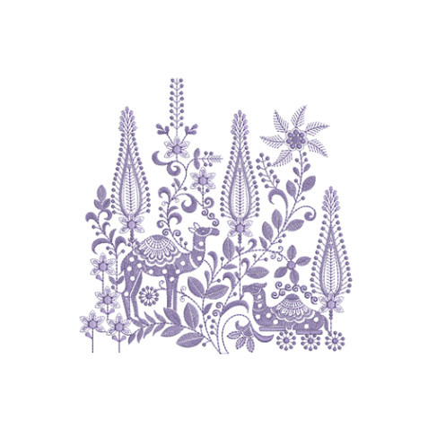 Rajasthani Folk Camel Decorative Embroidery Design