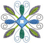 Rangoli Style Applique Embroidery Design 25862