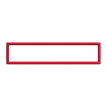 Red Rectangle Embroidery Design