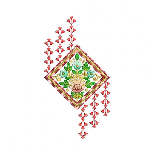 Royal Flower Patch Embroidery