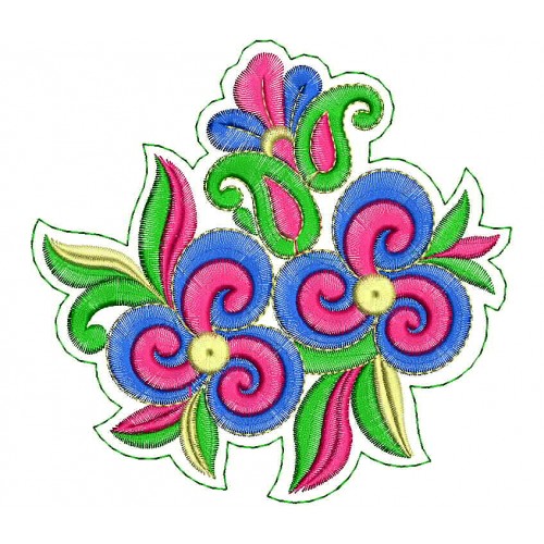 Sadarangini Saree Dress Patch Embroidery Design