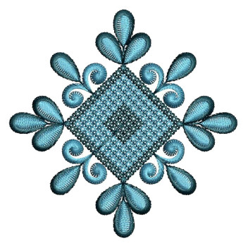 Saree Border Butta Embroidery Design 25041