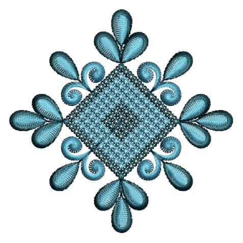 Saree Border Butta Embroidery Design 25041
