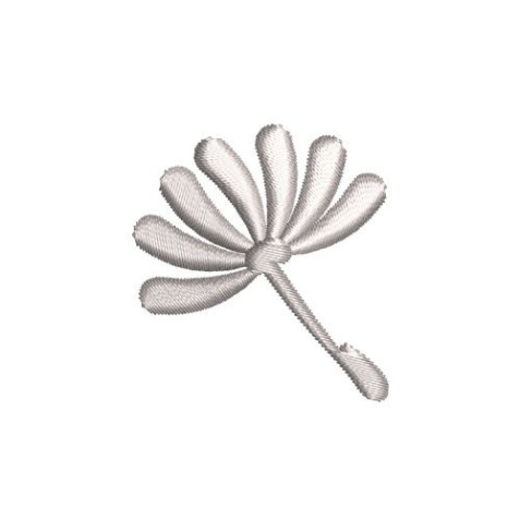 Satin Stitch Dandelion Puff Floral Machine Embroidery Design