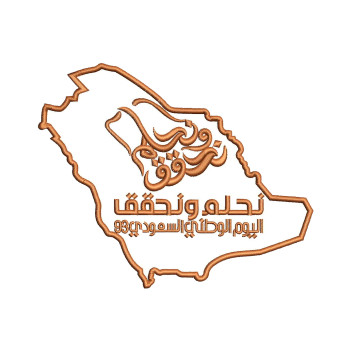 Saudi Arabia Map Embroidery