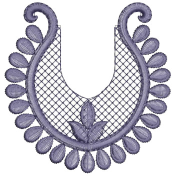 Seaweed Floral Applique Embroidery Design 25431
