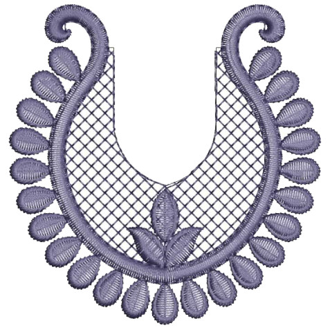 Seaweed Floral Applique Embroidery Design 25431