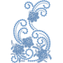 Semaless Pattern With Fantasy Flower Embroidery