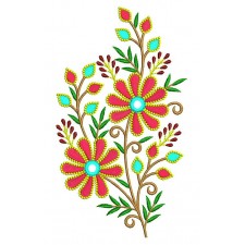 Simple Flower Design For Embroidery 26436