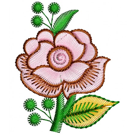 Simple Flower Pattern For Embroidery 26181