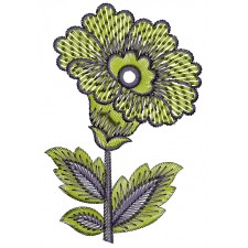 Simple Flower Pattern For Embroidery 26184