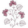 Simple Applique Embroidery Design 24874