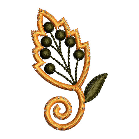 Small Butti Embroidery