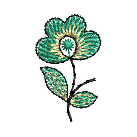 Small Flower Butti Embroidery
